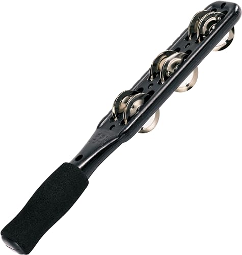 Meinl Percussion JG1BK Jingle Sticks mit Stahlschellen, Professional Series, schwarz von Meinl Percussion