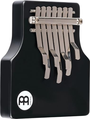 Meinl Percussion Solid Series Kalimba - Mittelgroßes Daumenklavier - Stimmung E G D E C A A - Kiefer / Stahl, Schwarz / Verchromt (KA7-M-BK) von Meinl Percussion