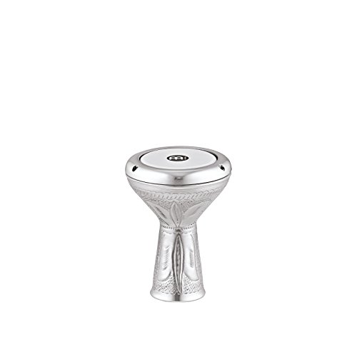 Meinl Percussion Mini Series Doumbek - Mini Handtrommel - Mit Kunststofffell - Durchmesser 4 Zoll - Aluminium, Silber (HE-1030) von Meinl Percussion