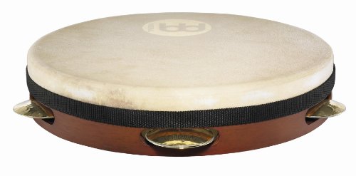 Meinl Percussion PA10AB-M Pandeiro, Shell-Tuned, 25,40 cm (10 Zoll ) Durchmesser, african brown von Meinl Percussion