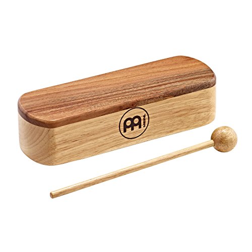 Meinl Percussion Professional Wood Block - Großes Schlaginstrument inkl. Holzschlägel - Mit Palisander-Schlagfläche - Siam Eiche, Natur (PMWB1-L) von Meinl Percussion