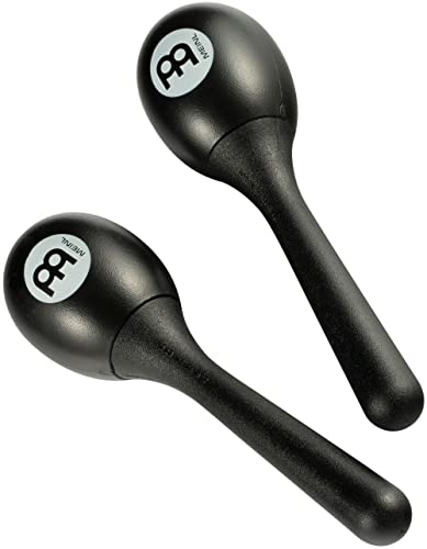 Meinl Percussion Plastic Egg Maracas – 2 Musikinstrumente mit klarem Sound – Geschenkidee - Kunststoff, Schwarz (PEMBK) von Meinl Percussion