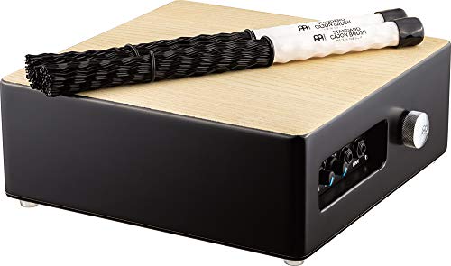 Meinl Percussion Professional Pickup Cajon Snare - Cajon Snare mit Tonabnehmer/Elektronik - Zwei interne Snare-Wire Sätze - Mit Standard Cajon Brush - Weiß-Esche (TMPPCS) von Meinl Percussion