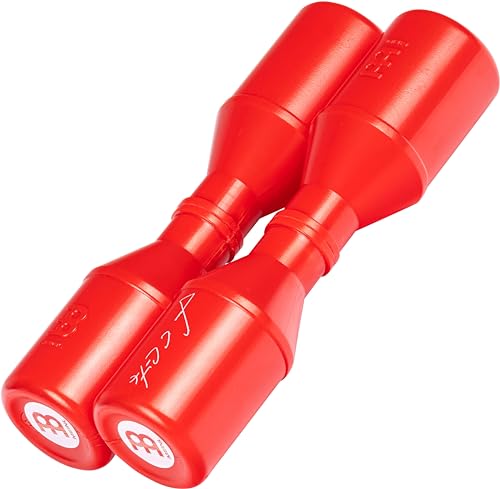 Meinl Percussion Shaker Luis Conte - Soft Studio - Artist Series Doppel-Shaker - 17 cm Länge - Musikinstrument - Kunststoff, Rot (SH5R) von Meinl Percussion