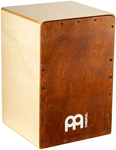 Meinl Percussion Snarecraft Cajon Instrument - Kompakte Trommelkiste mit zwei Snare-Teppichen - Schlagfläche Almond Birch (SC80AB) von Meinl Percussion