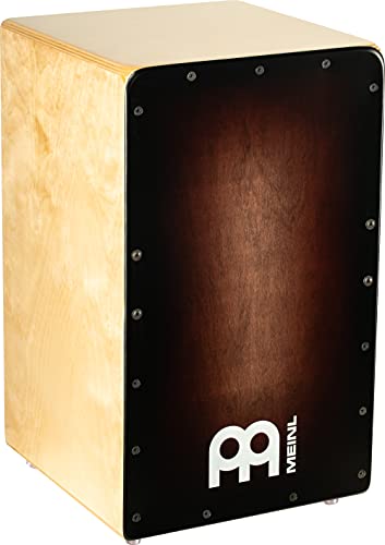 Meinl Percussion Woodcraft Cajon Instrument - Große Trommelkiste mit Snare und tiefem Bass Sound - Schlagfläche Espresso Burst (WC100EB) von Meinl Percussion