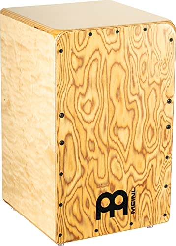 Meinl Percussion Woodcraft Professional Cajon - Große Trommelkiste mit Snare und tiefem Bass Sound - Schlagfläche Makah-Burl (WCP100MB) von Meinl Percussion