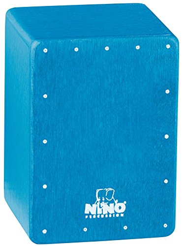 Nino Percussion Mini Cajon Shaker – Musikinstrument für Kinder ab 3 Jahren – Baltische Birke, Blau (NINO955B) von Meinl Percussion