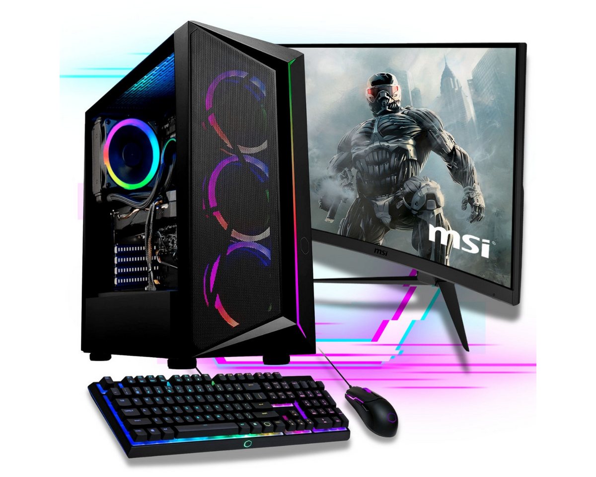 Meinpc Hydro i9 RTX 4060 Set Gaming-PC-Komplettsystem (27,00, Intel Core i9 12900K (KF), GeForce RTX 4060 8GB, 32 GB RAM, 1000 GB SSD, gaming, Gamer, 27" 2K TFT, DDR5 Ram, Wasserkühlung, WiFi6E, MSI Gaming)" von Meinpc