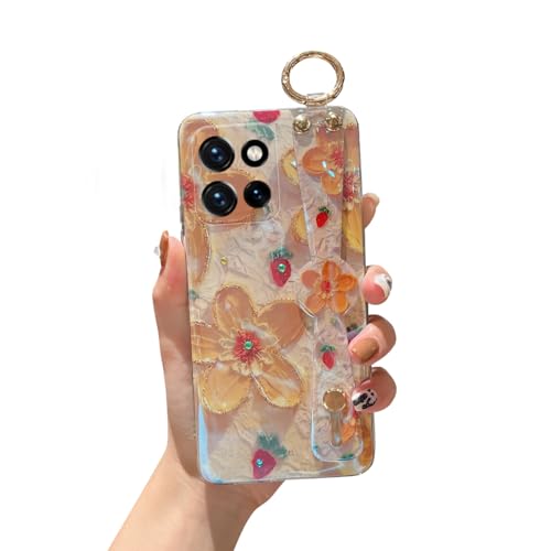 Meishangmei Schutzhülle für Motorola Moto G Power 5G 2025, 17,3 cm (6,8 Zoll), niedlich, mit Handschlaufe, Ständer, Glitzer, Cartoon, IMD, weiches TPU, stoßfeste Schutzhülle für Mädchen und Frauen von Meishangmei