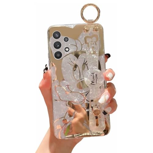 Meishangmei Schutzhülle für Samsung Galaxy A32 5g, glitzernd, mit Riemen, Ständer, niedliches Muster, IMD-Platte, Silikon, stoßfest, Glitzer-Schutzhülle für Mädchen und Frauen – Minnie Meishangmei Schutzhülle für Samsung Galaxy A32 5g, glitzernd, mit Riemen, Ständer, niedliches Muster, IMD-Platte, Silikon, stoßfest, Glitzer-Schutzhülle für Mädchen und Frauen – Minnie von Meishangmei