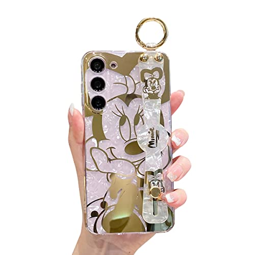 Meishangmei Schutzhülle für Samsung Galaxy S23 Plus, 6.6 Zoll, glitzernd, mit Riemen, Ständer, niedliches Muster, IMD-Beschichtung, Design, stoßfest, Glitzer-Hüllen für Mädchen und Frauen – Minnie Meishangmei Schutzhülle für Samsung Galaxy S23 Plus, 6.6 Zoll, glitzernd, mit Riemen, Ständer, niedliches Muster, IMD-Beschichtung, Design, stoßfest, Glitzer-Hüllen für Mädchen und Frauen – Minnie von Meishangmei