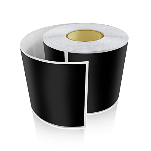 Meitaat 200 Stück Aufkleber Schwarz Selbstklebend Etiketten Umzug 12.7 x 7.6 cm Rechteckig Sticker Rolle Ablösbar Schwarz von Meitaat