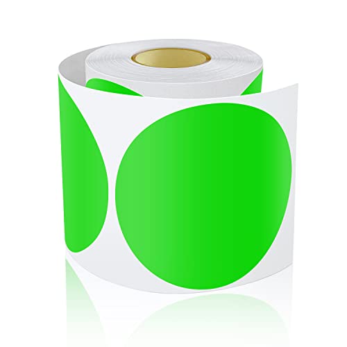 200 Stück Runde Aufkleber Groß 90mm Selbstklebend Klebepunkte Etiketten Farbkodierung kreise Sticker Wetterfest Grün von Meitaat