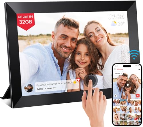 Mejasg 10,1 Zoll Digitaler Bilderrahmen WLAN mit 32GB Speicher, 1280×800 LCD-Touchscreen Elektronischer Bilderrahmen mit Automatische Rotation, Digital Photo Frame für Bilder und Videos Sofort Teilen Mejasg 10,1 Zoll Digitaler Bilderrahmen WLAN mit 32GB Speicher, 1280×800 LCD-Touchscreen Elektronischer Bilderrahmen mit Automatische Rotation, Digital Photo Frame für Bilder und Videos Sofort Teilen von Mejasg