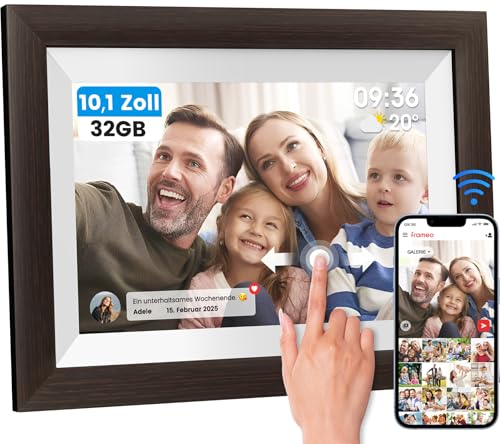 Mejasg 10,1 Zoll Digitaler Bilderrahmen WLAN mit 32GB Speicher, HD 1280×800 IPS Touchscreen Elektronischer Bilderrahmen mit Auto-Rotate, Digital Photo Frame für Bilder und Videos Sofort Teilen Mejasg 10,1 Zoll Digitaler Bilderrahmen WLAN mit 32GB Speicher, HD 1280×800 IPS Touchscreen Elektronischer Bilderrahmen mit Auto-Rotate, Digital Photo Frame für Bilder und Videos Sofort Teilen von Mejasg
