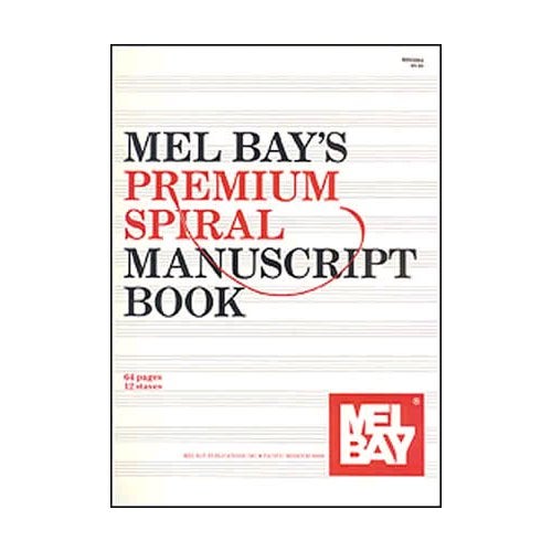 Mel Bay Premium Spiral Manuscript Notenblock, 12 Systeme pro Seite von Mel Bay