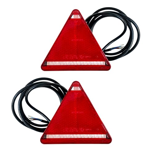 MelTruck LED Rückleuchten SET 6 Funktions Dreieck 12V 24V E20 für LKW Anhänger Trailer MelTruck LED Rückleuchten SET 6 Funktions Dreieck 12V 24V E20 für LKW Anhänger Trailer von MelTruck