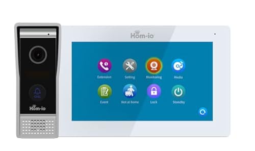 Melchioni Family Video-Türsprechanlage Smart4 Draht 1080P HD - Hom-Wirebell inklusive Wireless Multifunktions-Bildschirm und Video-Türsprechanlage für den Außenbereich Melchioni Family Video-Türsprechanlage Smart4 Draht 1080P HD - Hom-Wirebell inklusive Wireless Multifunktions-Bildschirm und Video-Türsprechanlage für den Außenbereich von Melchioni