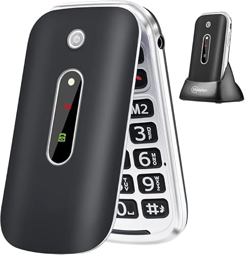 Melefon 4G Seniorenhandy Mobiltelefon Ohne Vertrag,Senioren Handy mit Große Tasten (D302-4G) von Melefon