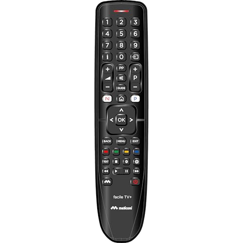 MELICONI | Universal-Fernbedienung, GUMBODY FACILE TV+ | Korpus aus Gummi, kompatibel mit Fast Allen im Umlauf befindlichen Fernsehgeräten. MELICONI | Universal-Fernbedienung, GUMBODY FACILE TV+ | Korpus aus Gummi, kompatibel mit Fast Allen im Umlauf befindlichen Fernsehgeräten. von Meliconi