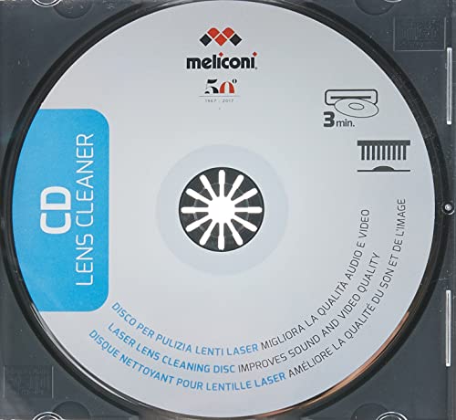 Meliconi – CD Lens Cleaner – Reinigungs-CD für Laser von CD-Wiedergabegeräten von Meliconi