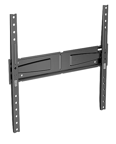 Meliconi FLATSTYLE FS400, Feste TV-Wandhalterung, Flachbildschirm-TV-Halterung von 40" bis 65", VESA-Halterung 200-300-400, Tragfähigkeit 50 Kg, Made in Italy, Schwarz von Meliconi