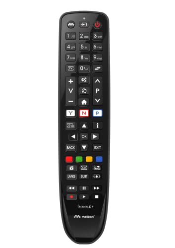 Meliconi Gumbody Personal 6+ TV-Fernbedienung TELEFUNKEN, ersetzt die Original-Fernbedienung, bereits vorprogrammiert, Antishock-Gummi-Körper, Meliconi Gumbody Personal 6+ TV-Fernbedienung TELEFUNKEN, ersetzt die Original-Fernbedienung, bereits vorprogrammiert, Antishock-Gummi-Körper, von Meliconi
