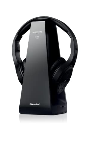 Meliconi HP Digital Pro Wireless TV-Kopfhörer, 100% Digital, mit Ladestation, Schwarz CUFFIA TV Wireless 100% Digitale HP DIGITAL universale von Meliconi