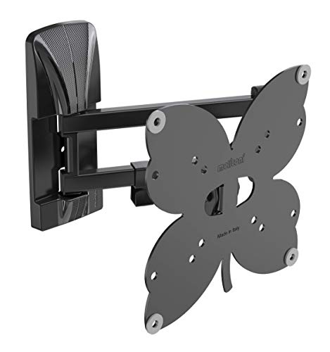 Meliconi Slimstyle Plus 200 SDR, TV-Wandhalterung mit Doppelarm, Neigbare TV-Halterung, Halterung für 26" bis 45" Flachbildfernseher, VESA 75-100-200 Halterung, Belastbarkeit 25 Kg, Schwarz Meliconi Slimstyle Plus 200 SDR, TV-Wandhalterung mit Doppelarm, Neigbare TV-Halterung, Halterung für 26" bis 45" Flachbildfernseher, VESA 75-100-200 Halterung, Belastbarkeit 25 Kg, Schwarz von Meliconi