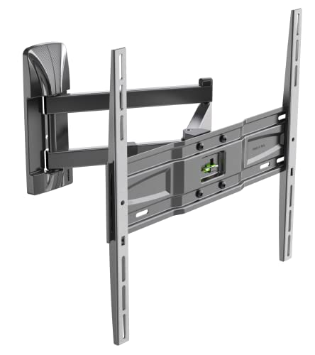 Meliconi Space System FULLMOTION 400, TV-Wandhalterung mit Arm und Doppelrotation, Wandhalterung für Flachbildschirme von 40" bis 82", VESA Halterung 200-300-400, Belastbarkeit bis 30 kg, Schwarz von Meliconi