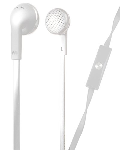 Meliconi mysound Speak Flat Headset mit Mikrofon und Antwort-Taste, Flachkabel von Meliconi