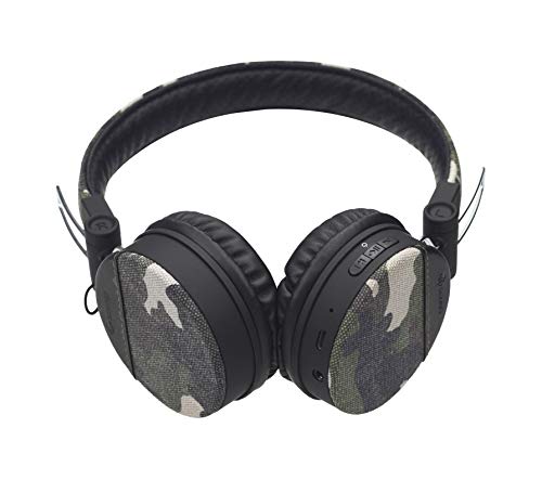 Mysound Speak BT Camou Kopfhörer Stereo On-Ear Wireless Bluetooth 4.2 verstaubar, Mikrofon und Multi-Funktionssteuerung, Camouflage von Meliconi