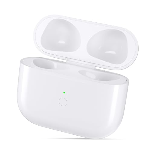 Meliif Kabelloses Ladecase Kompatibel Ersatz für Air Pods 3, Wireless Charging Case Replacement mit Blue-Tooth Synchronisierungstaste Sync Button(Kopfhörer Nicht) von Meliif