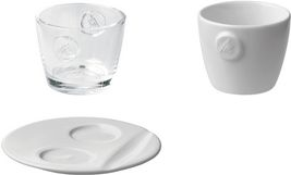 Melitta Espresso-Tasse M-Collection, weiß, 80 ml aus Porzellan, Höhe: 54 mm, ohne Henkel - 6 Stück (16620) von Melitta