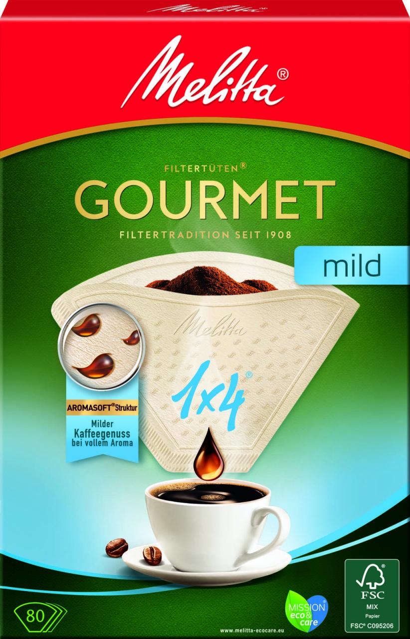 Melitta Filtertüten GOURMET 1x4 mild von Melitta