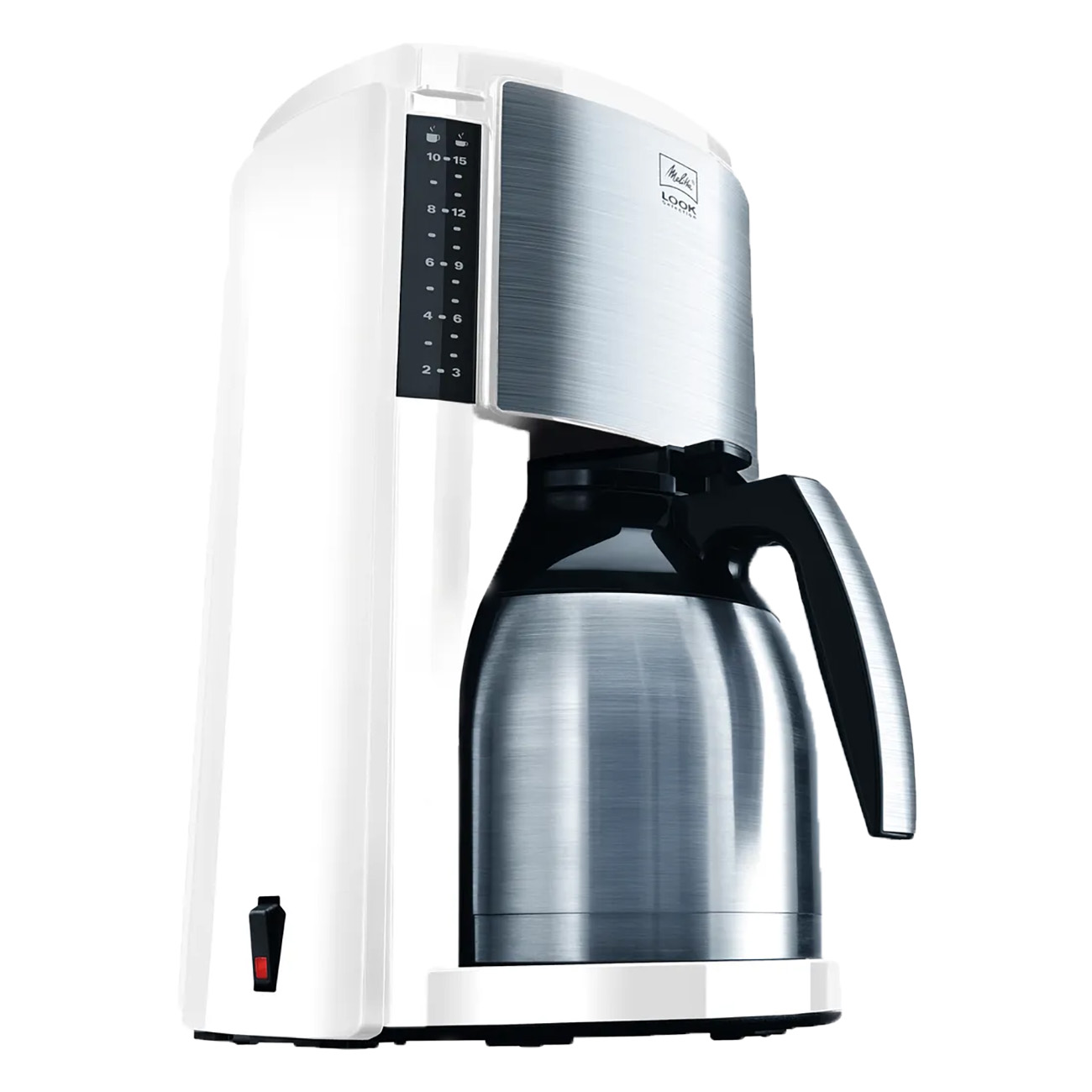 Melitta Look Therm Selection M661 wei? | Filterkaffeemaschine | Aromaw?hler | Wasserstandsanzeige | Kabelaufrollung | Tropfstoppsystem von Melitta