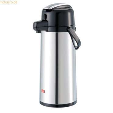 Melitta Pumpkanne 16718 2,2l silber/schwarz Melitta Pumpkanne 16718 2,2l silber/schwarz von Melitta
