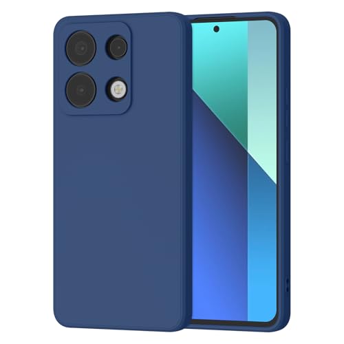 Meliya Hülle für Xiaomi Redmi Note 13 4G (Nicht für Note 13 5G), Kratzfest und Weiche Mehrfarbige Silikon Schutzhülle mit Weiche Innenschicht (Blau) von Meliya