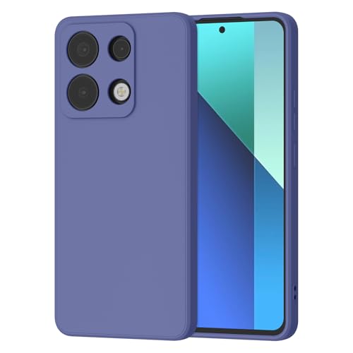 Meliya Hülle für Xiaomi Redmi Note 13 4G (Nicht für Note 13 5G), Kratzfest und Weiche Mehrfarbige Silikon Handyhülle kompatibel mit Redmi Note 13 4G Schutzhülle mit Weiche Innenschicht (Violett) von Meliya