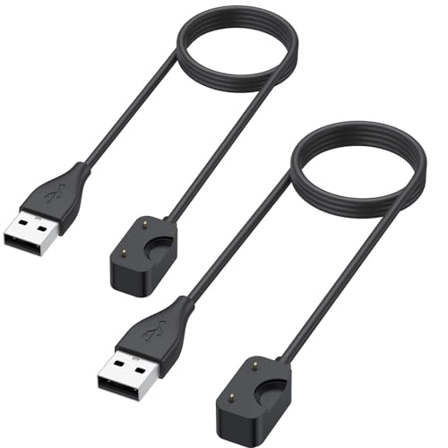 Meliya Ladegerät für Samsung Galaxy Fit 3, USB-Ersatz-Schnellladekabel für Galaxy Fit 3, Schwarz, 2 Stück von Meliya