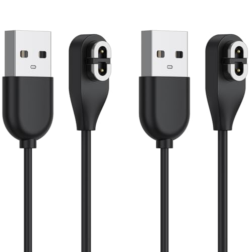 Meliya Shokz Ladekabel – USB-A-Magnet-Ladekabel, kompatibel mit Aftershokz Aeropex AS800, Shokz OpenRun Pro, OpenRun, OpenRun Mini, OpenComm Knochenleitungs-Kopfhörer (1 m + 1 m) von Meliya