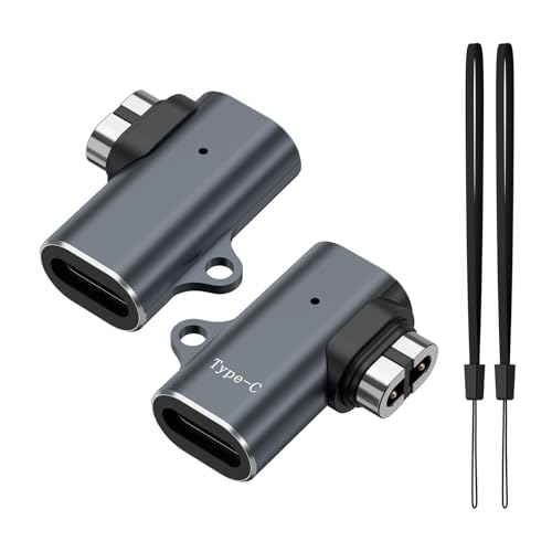 Meliya USB C Magnetischer Ladeadapter für AfterShokz Kopfhörer, Typ C Kabel Ladekonverter Kompatibel mit Shokz Aeropex, OpenRun, OpenRun Pro, OpenRun Mini, OpenRun Air, OpenComm 2/UC (2) von Meliya