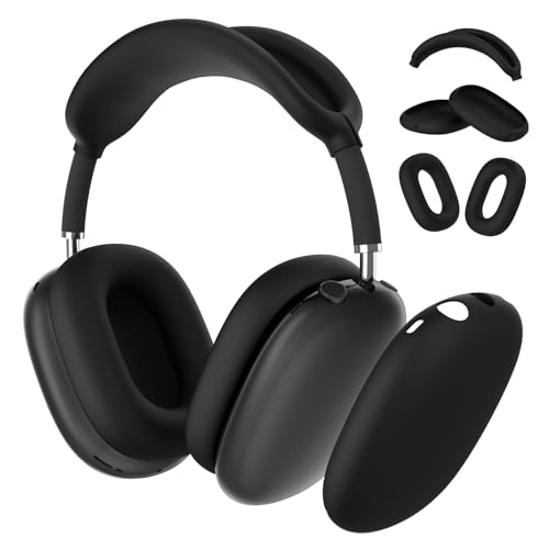 Meliya für Airpods Max Hülle, Ultradünne Silikon Schutzhülle für Apple Airpods Max Kopfhörer Zubehör- Weiches und Kratzfestes Airpods Max Case Cover von Meliya