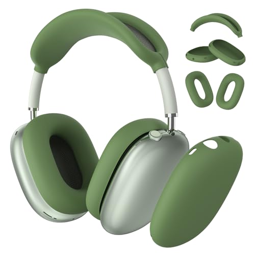 Meliya für Airpods Max Hülle, Ultradünne Silikon Schutzhülle für Apple Airpods Max Kopfhörer Zubehör- Weiches und Kratzfestes Airpods Max Case Cover von Meliya