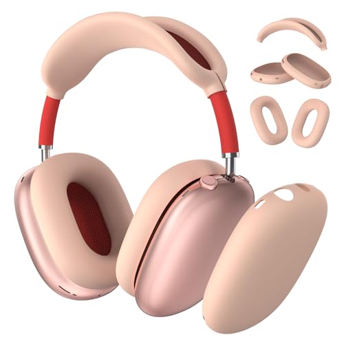 Meliya für Airpods Max Hülle, Ultradünne Silikon Schutzhülle für Apple Airpods Max Kopfhörer Zubehör- Weiches und Kratzfestes Airpods Max Case Cover von Meliya