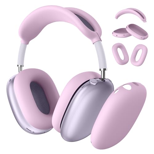 Meliya für Airpods Max Hülle, Ultradünne Silikon Schutzhülle für Apple Airpods Max Kopfhörer Zubehör- Weiches und Kratzfestes Airpods Max Case Cover von Meliya