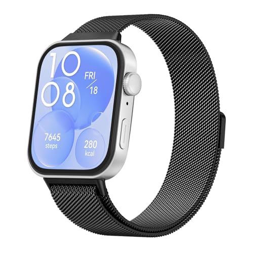 Meliya für Huawei Watch Fit 3 Armband Damen Herren, Edelstahl Uhrenarmband Metall Mesh Ersatzarmbänder mit Magnetverschluss für Huawei Fit 3 Armband Herren Damen Meliya für Huawei Watch Fit 3 Armband Damen Herren, Edelstahl Uhrenarmband Metall Mesh Ersatzarmbänder mit Magnetverschluss für Huawei Fit 3 Armband Herren Damen von Meliya