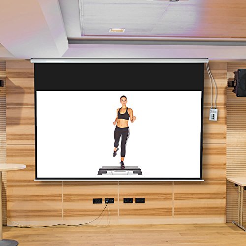 Melko Leinwand für Beamer, Heimkino, Büro, Projektoren, 300 x 169 cm, 121 Zoll, ideal für HD-TV mit Motor und Fernbedienung Melko Leinwand für Beamer, Heimkino, Büro, Projektoren, 300 x 169 cm, 121 Zoll, ideal für HD-TV mit Motor und Fernbedienung von Melko