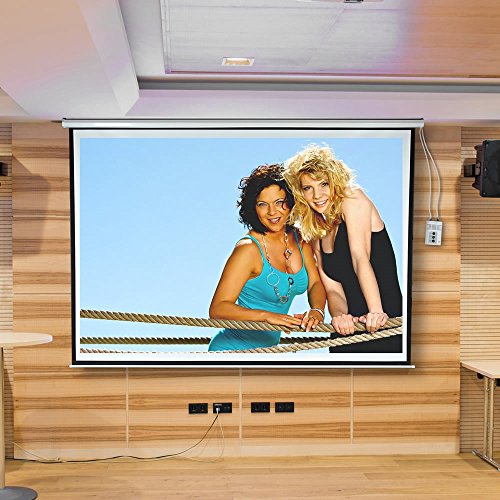 Melko Leinwand für Beamer, Heimkino, Büro, Projektoren, 300 x 229 cm, 145 Zoll, ideal für HD-TV mit Motor und Fernbedienung von Melko